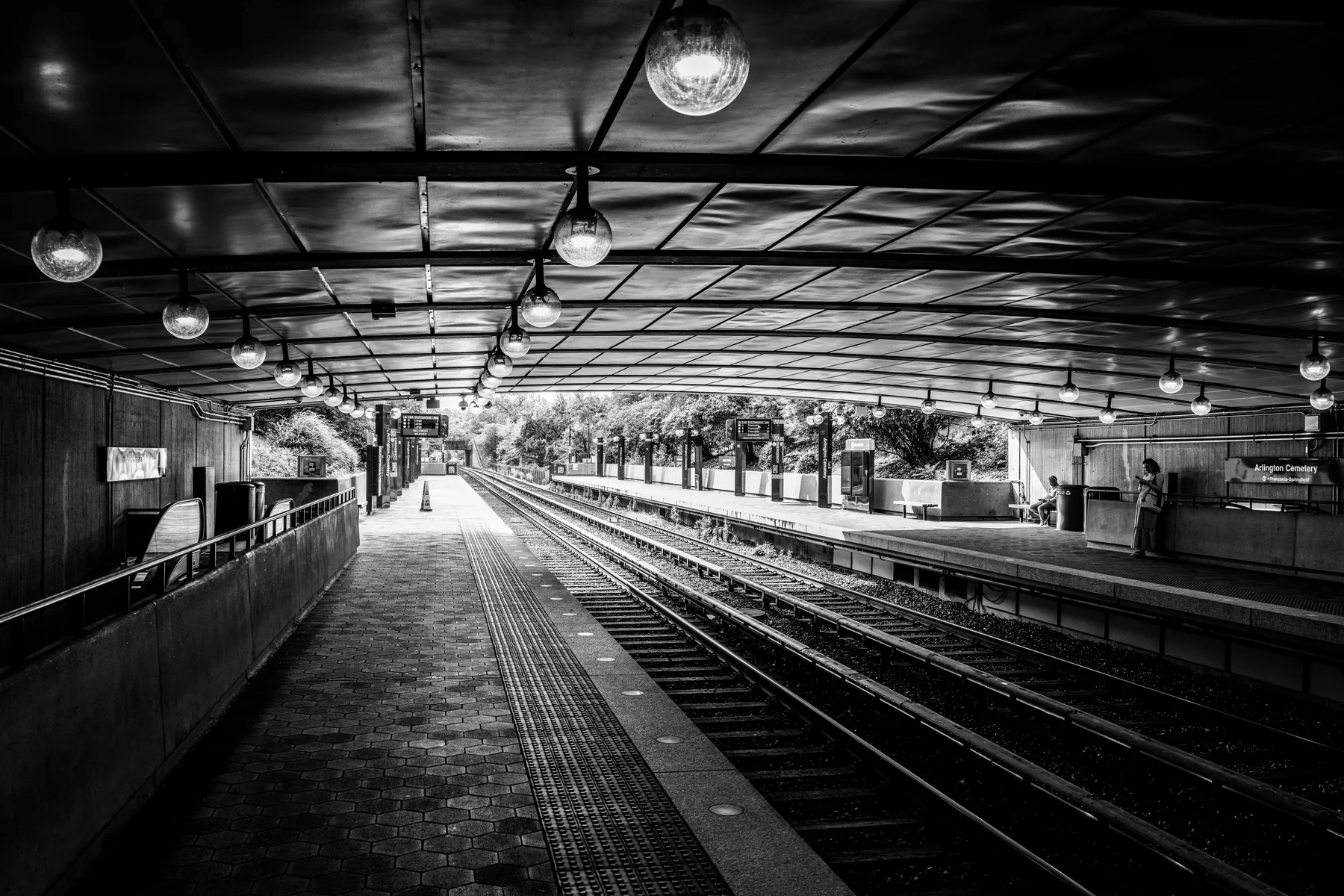 Blue Line, Arlington Cemetery — fine art print by Tosh Persons