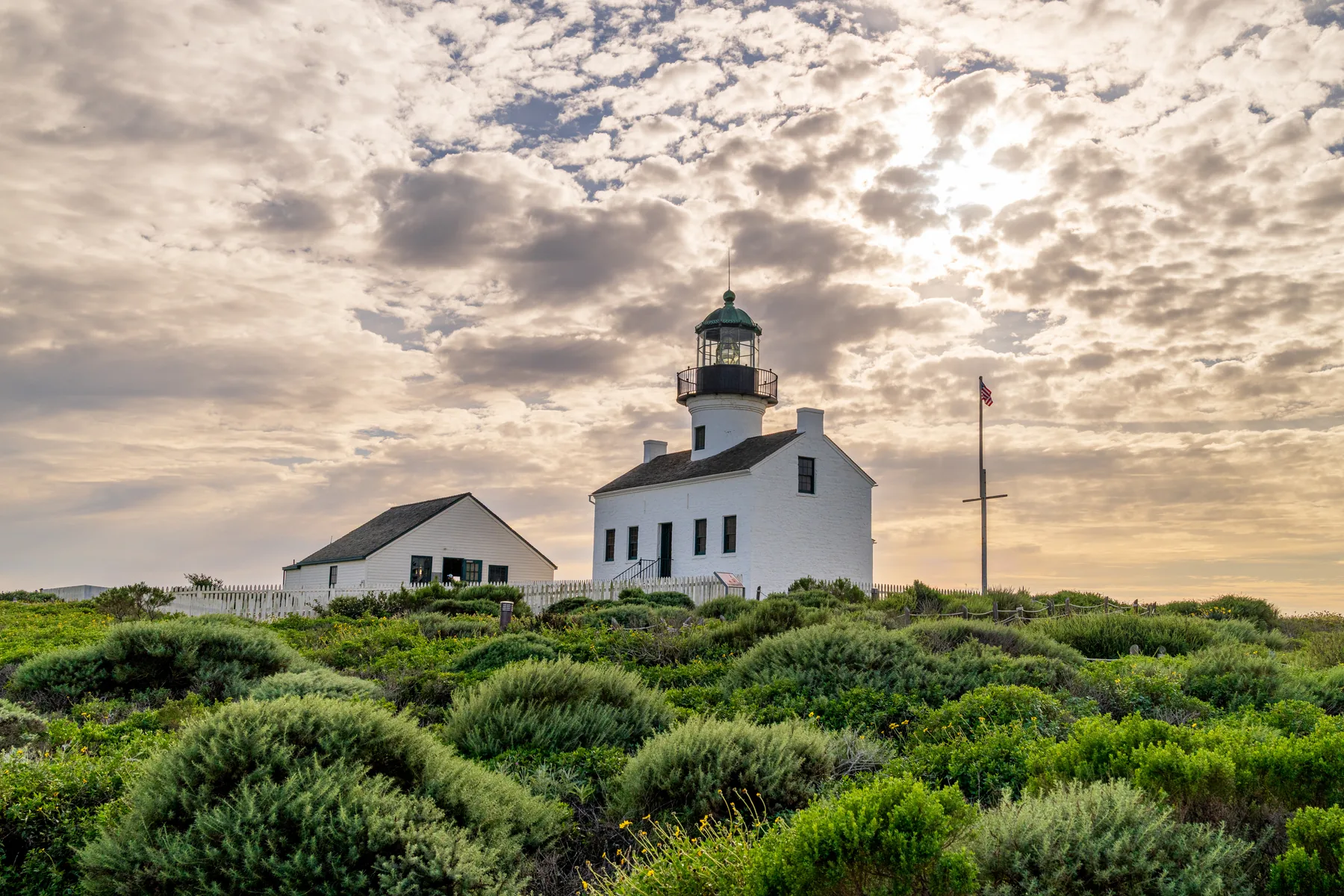 Old Point Loma Light — fine art print by Tosh Persons