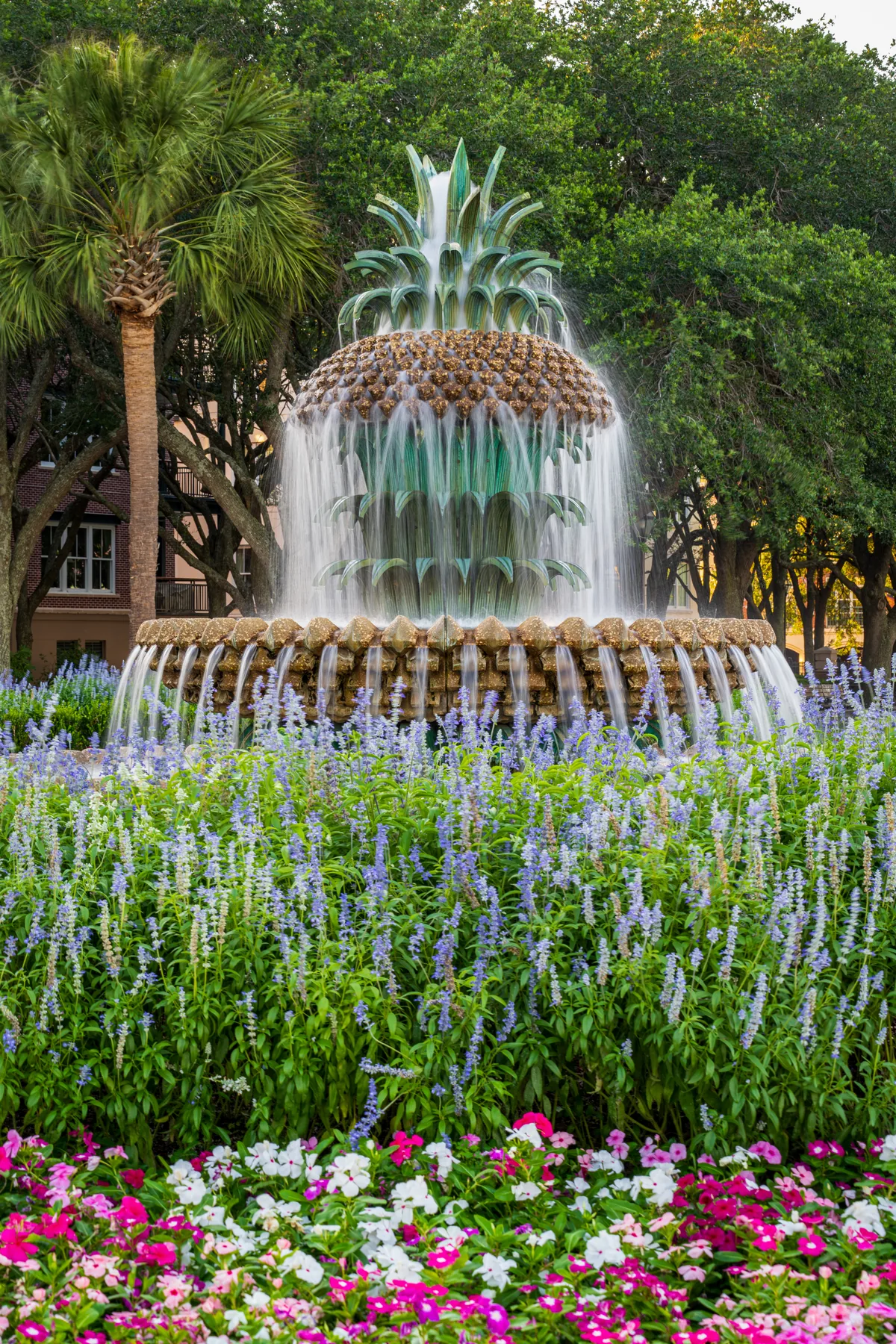 Pineapple Fountain in Bloom — fine art print by Tosh Persons