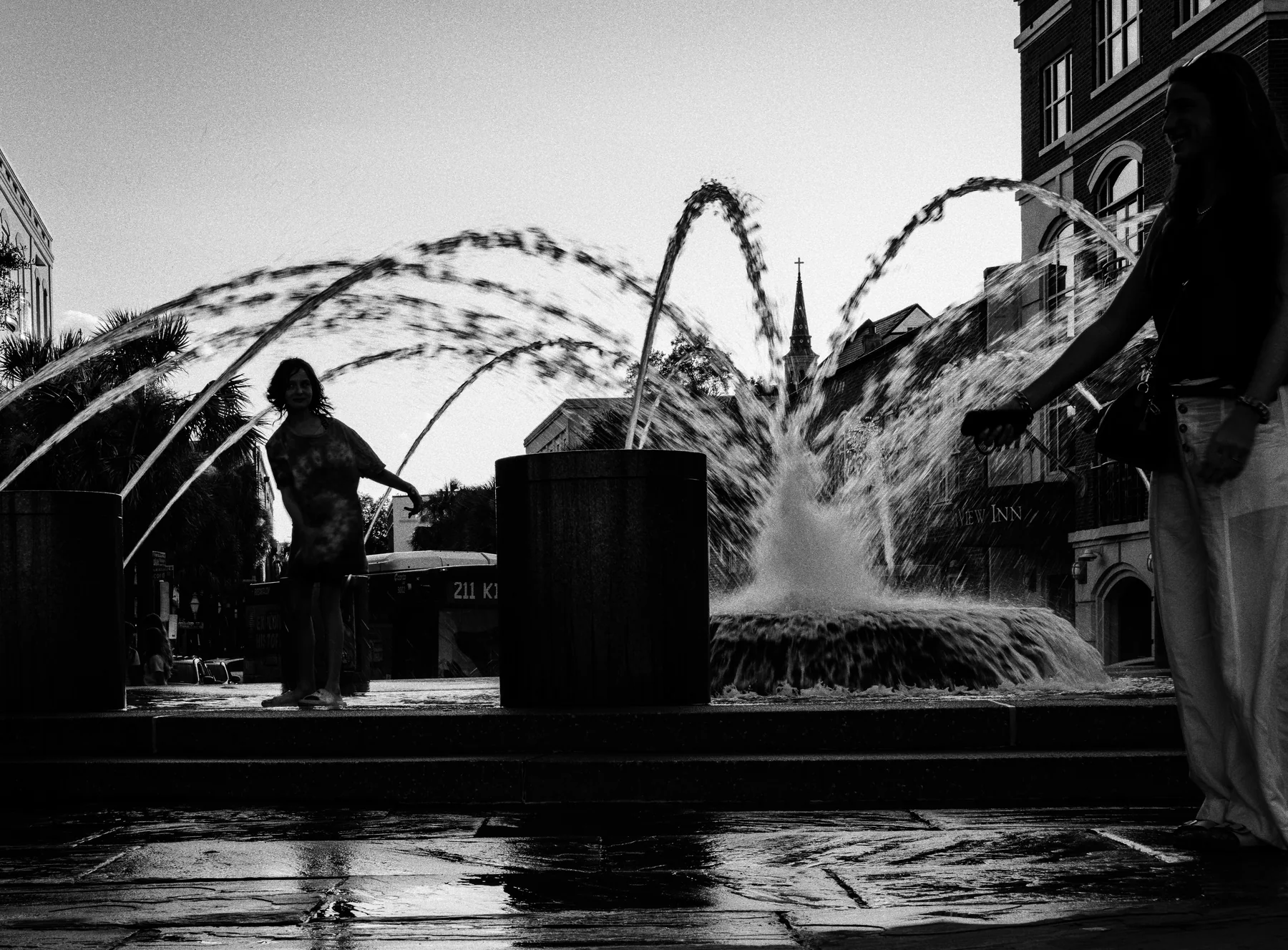 The Fountain Cuts the Sky — fine art print by Tosh Persons