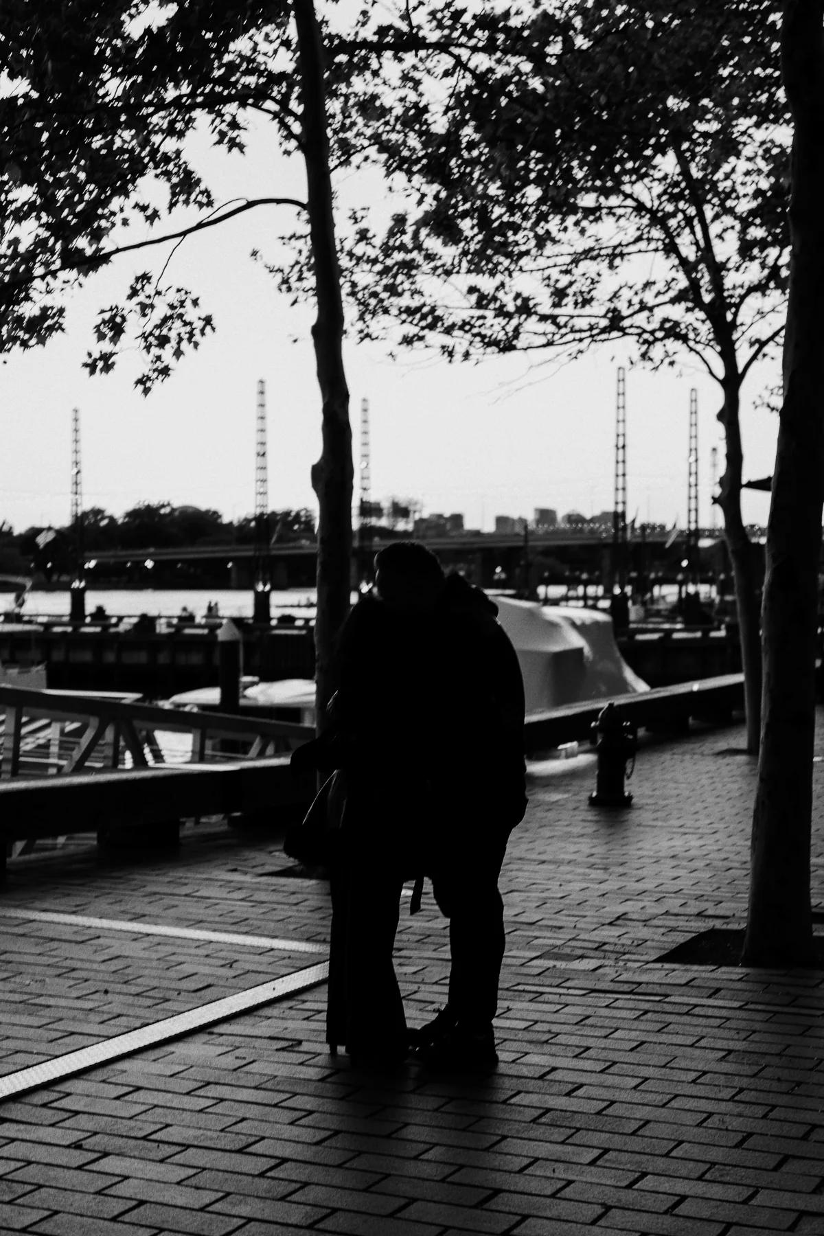 Two Against the River — fine art print by Tosh Persons