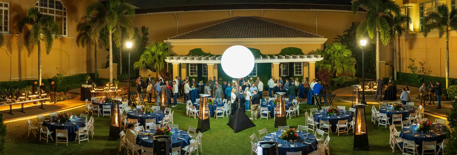 Evening corporate reception photographed by Tosh Persons